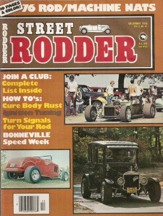 STREET RODDER 1976 DEC - RUST REPAIR, ROD TURN SIGNALS, DOUBLE SHACKLES